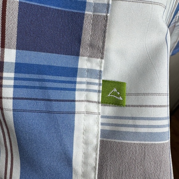 Alpine Design Blue and White Casual Button Down Shirt - Picture 7 of 7